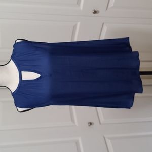 LOFT Sleeveless Blouse Royal Blue Medium